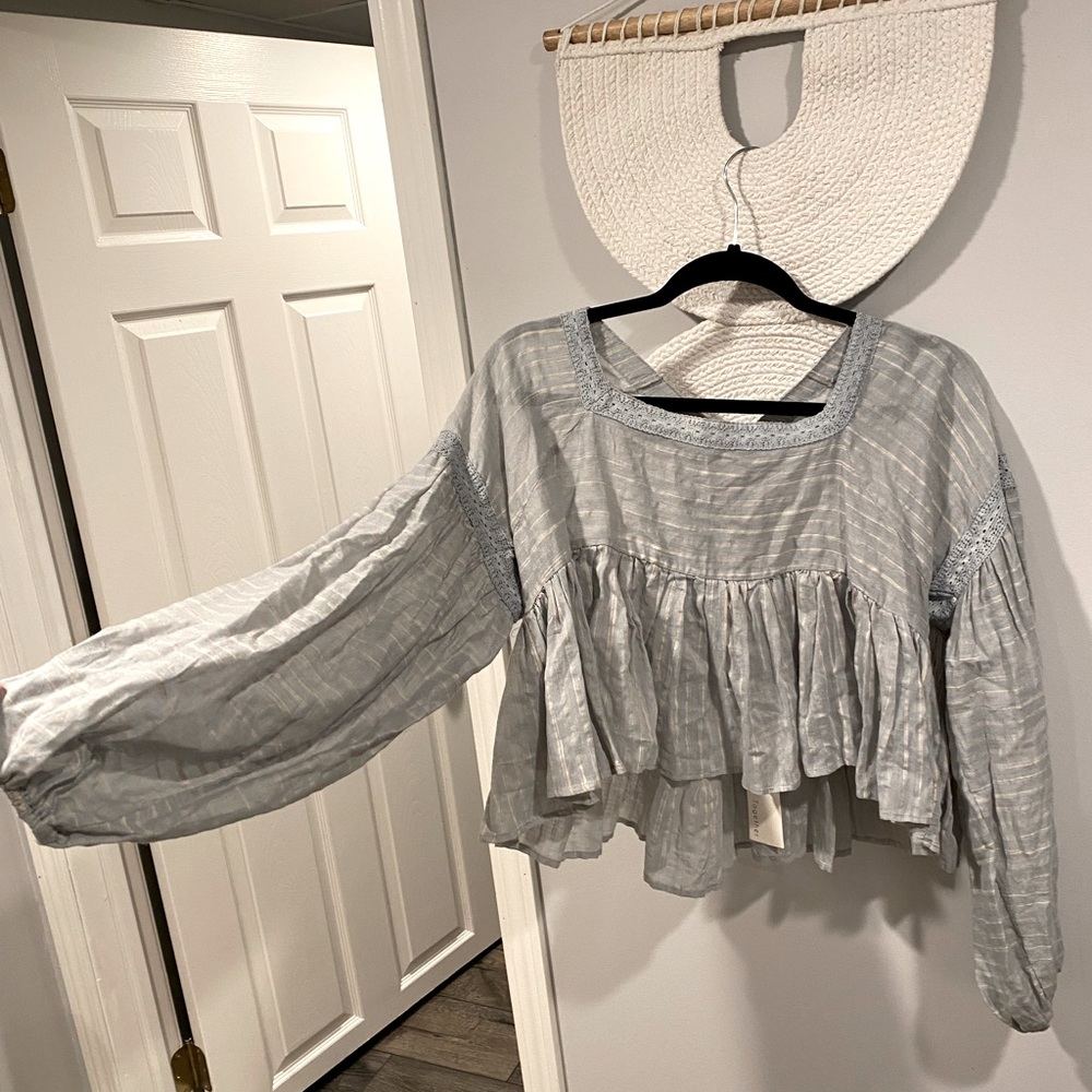 Mellie Woven Gauze Top - M - Picture 4 of 5